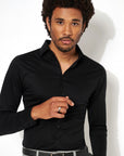 Jersey Piqué Shirt - Black