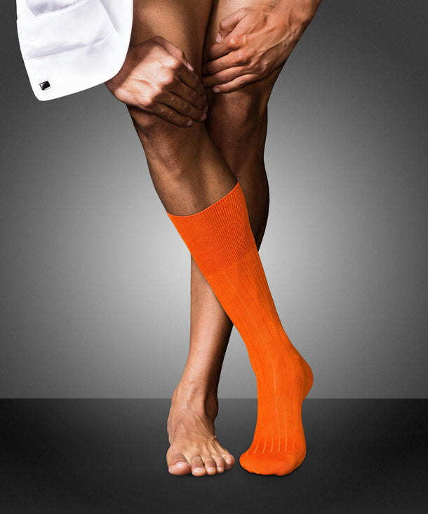 No. 2 Cashmere Gentlemen Socks - Ziegel Orange