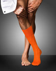 No. 2 Cashmere Gentlemen Socks - Ziegel Orange