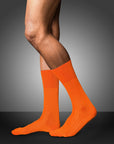 No. 2 Cashmere Gentlemen Socks - Ziegel Orange