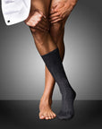 No. 2 Cashmere Gentlemen Socks - Anthr.mel