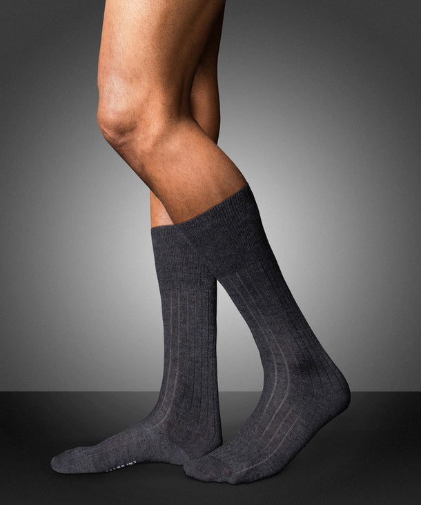 No. 2 Cashmere Gentlemen Socks - Anthr.mel