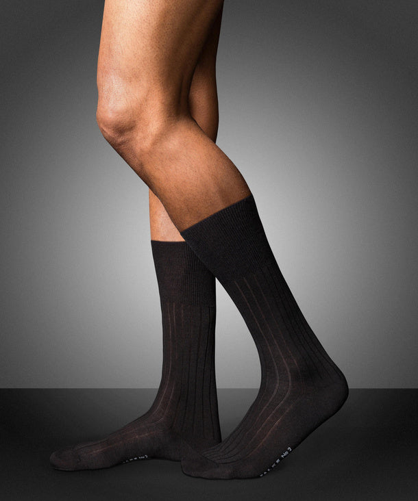 No. 2 Cashmere Gentlemen Socks - Black