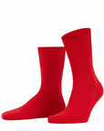 Run Plush Sole Socks -  Fire Red