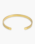 Yellow gold plated sterling silver Hallmark bangle
